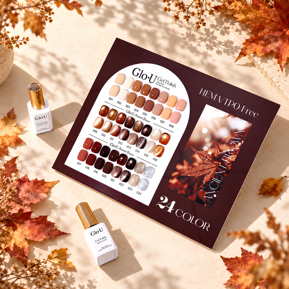 Glo.U Collection 24 - Gel Polish Hema Free & TPO Free