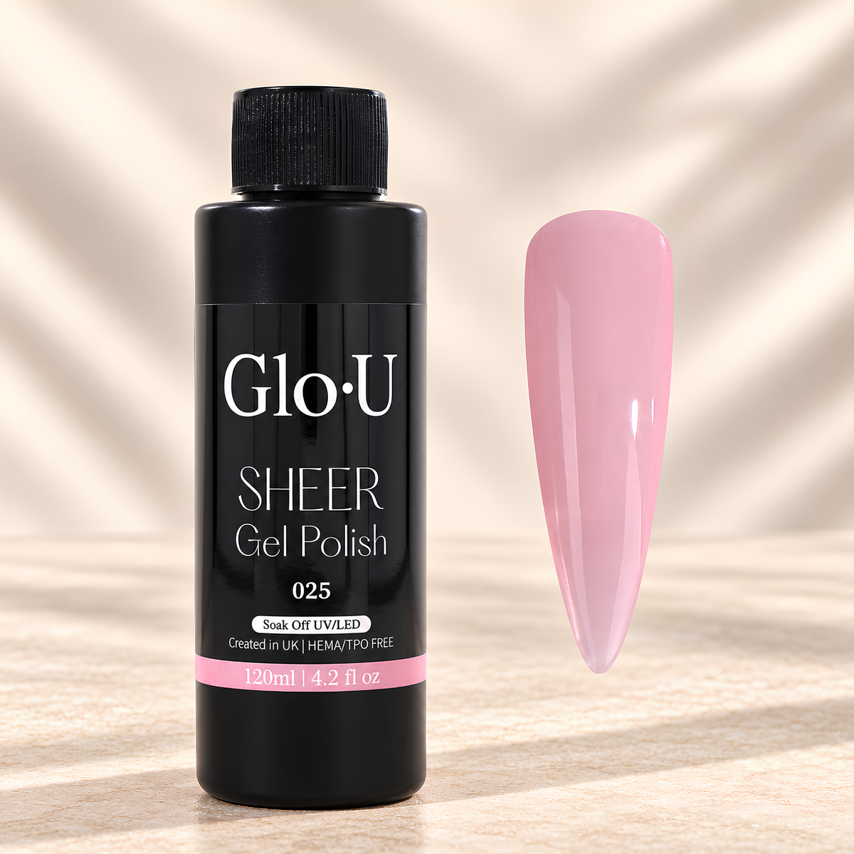 Glo.U Gel Polish Refill 120ml - HEMA/TPO free