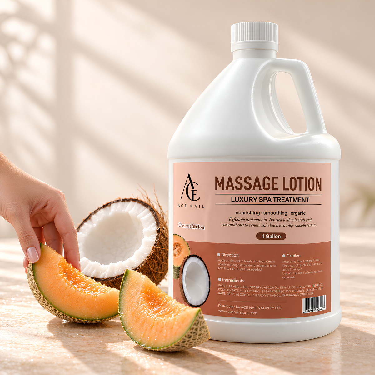 Hand Massage Lotion 1 Gallon - Coconut Melon