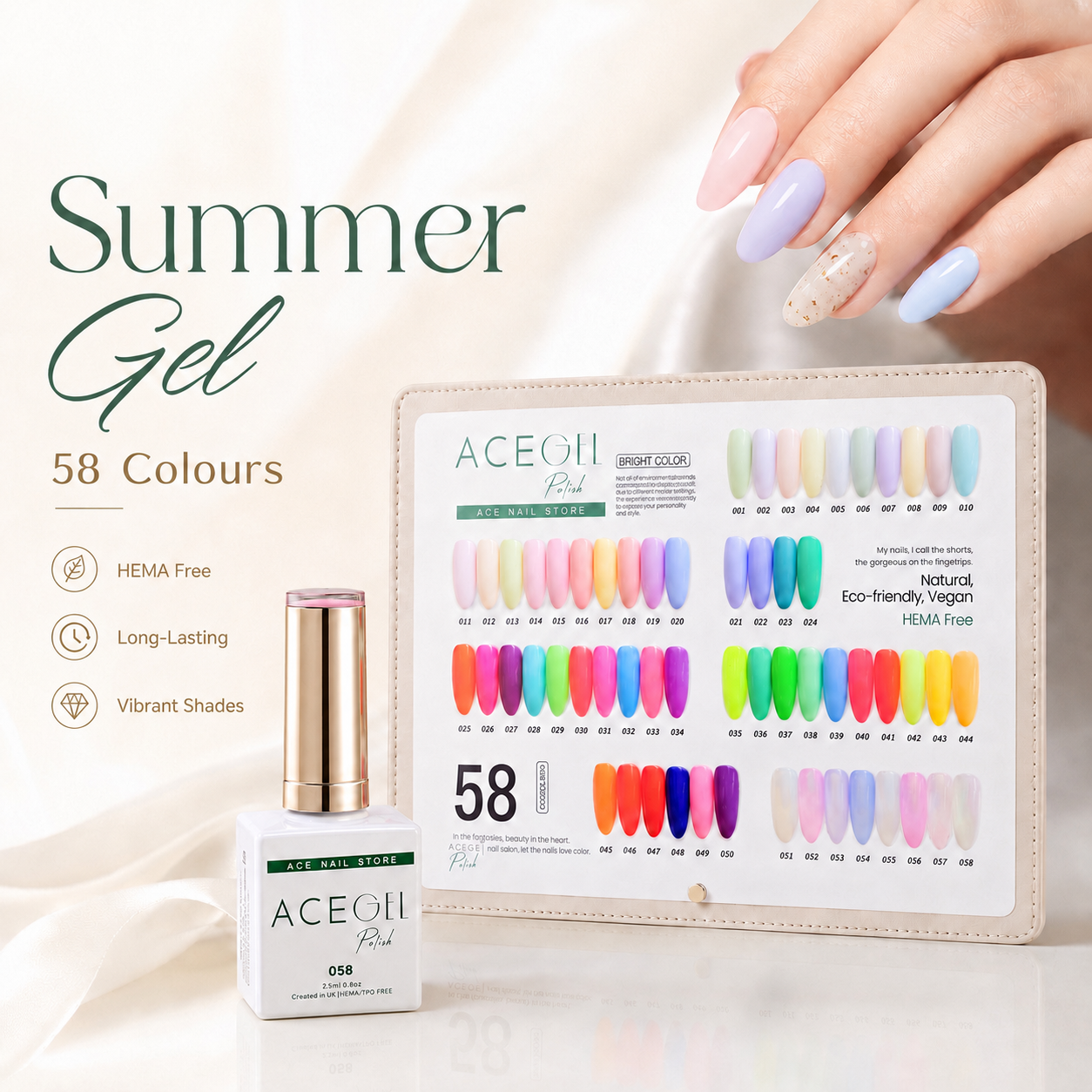 BỘ GEL MÙA HÈ ACE 58 MÀU