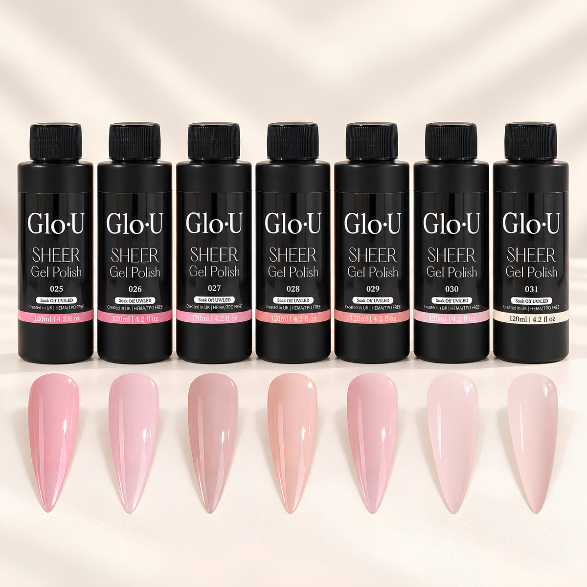 Glo.U Gel Polish Refill 120ml - HEMA/TPO free