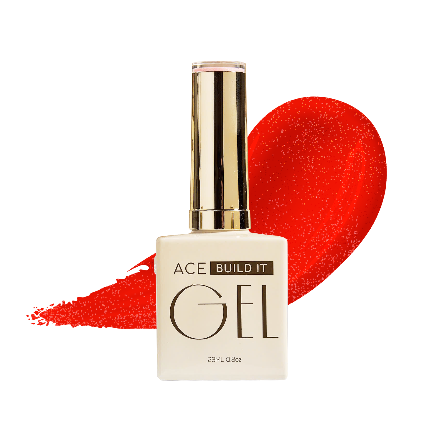 Build It Gel 23ml 34: Đỏ Lấp Lánh