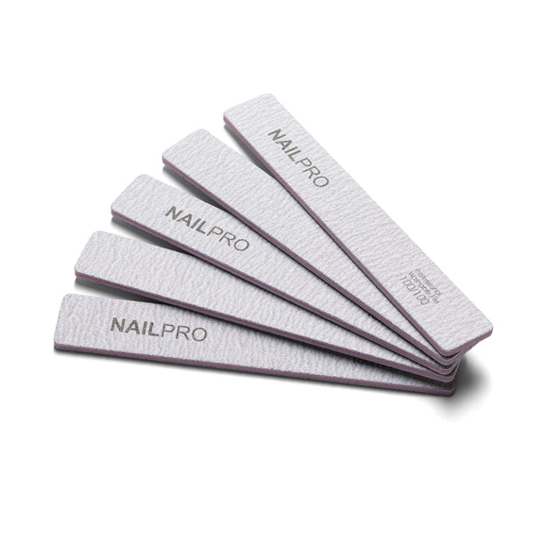 Nail PRO – Zebra Square File 100/100 Pack of 50