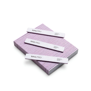 Nail PRO – Zebra Square File 80/80 Pack of 50