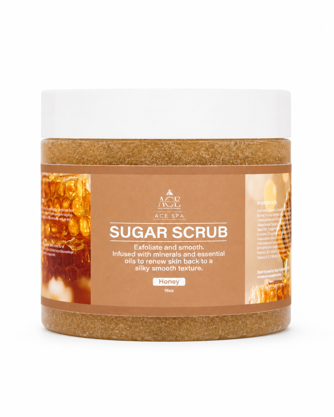 ACE Spa Sugar Scrub Honey 16oz