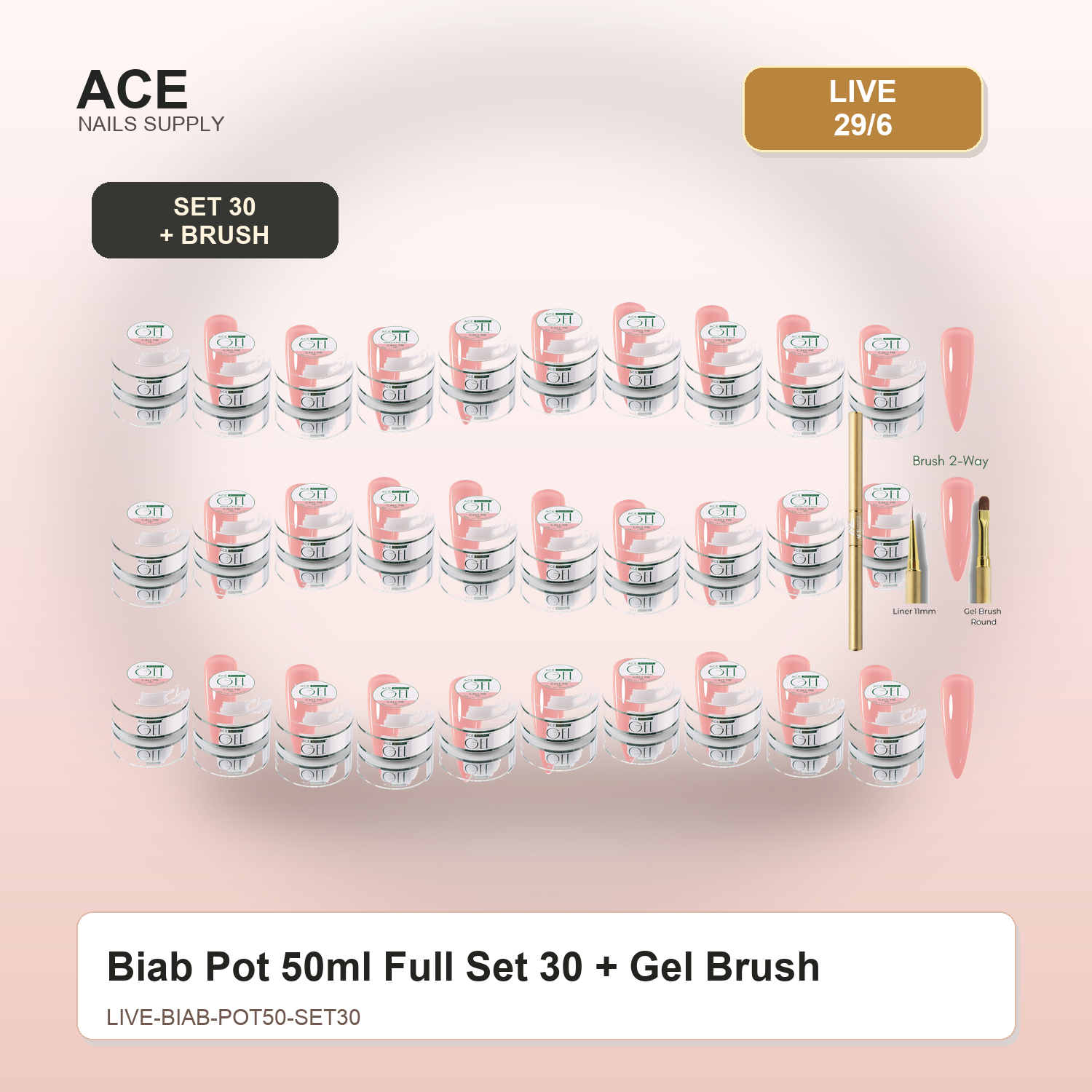 Biab Pot 50ml Full Set 30
