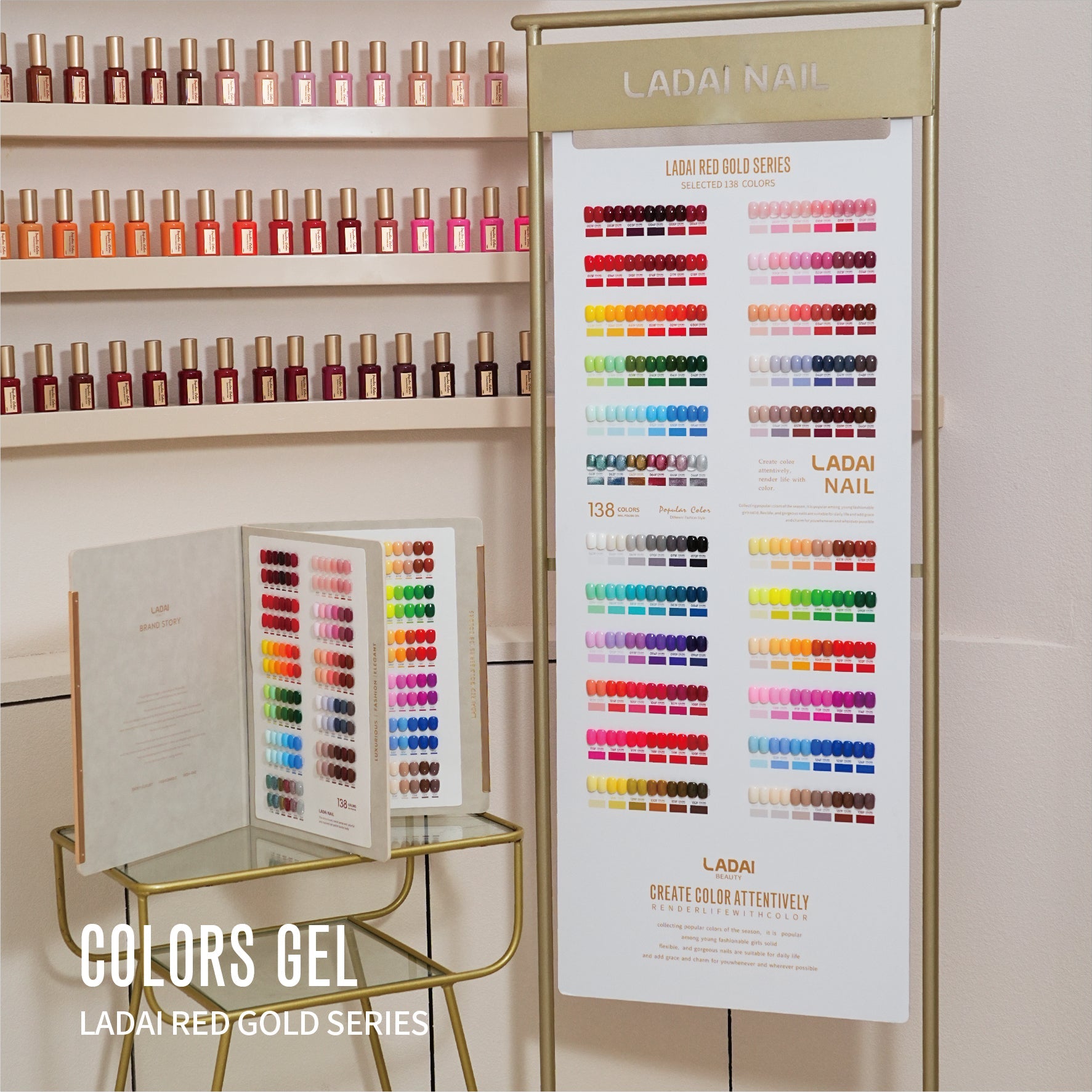 LADAI Set 138 professional salon display and colour chart