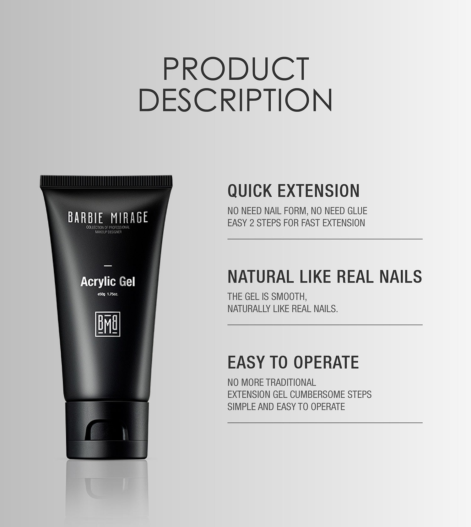 BỘ 9 SẢN PHẨM ACRYLIC POLY GEL